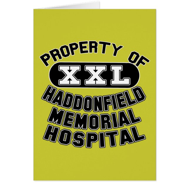 Haddonfield Memorial Hospital Products (Front)