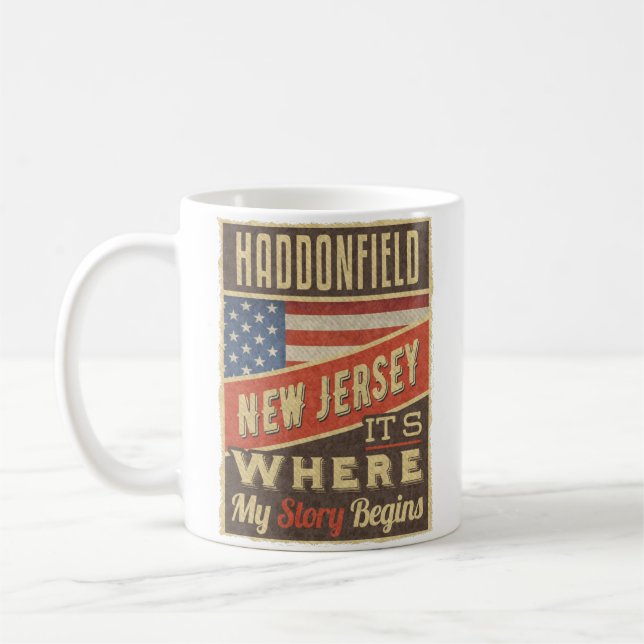 Haddonfield New Jersey Coffee Mug (Left)