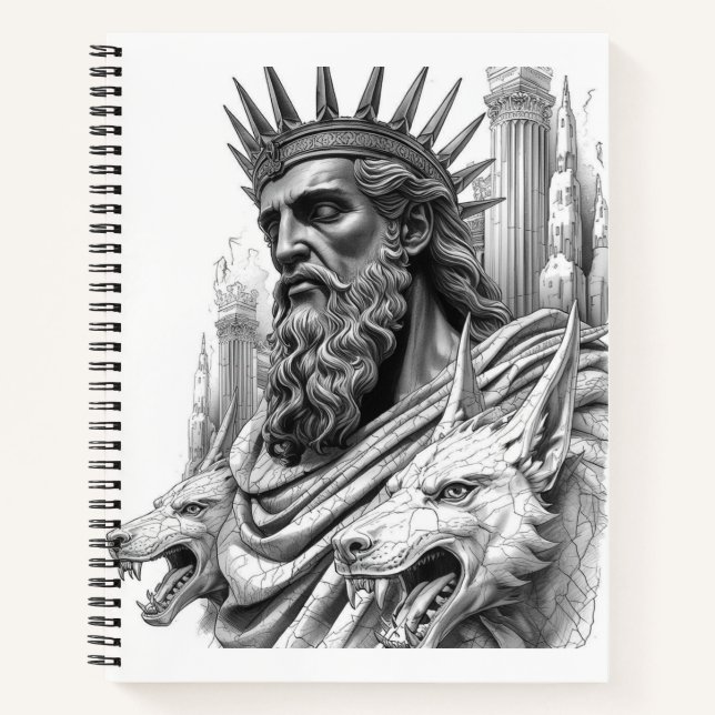 Hades Ancient Greek Statue Mythology Journal (Front)