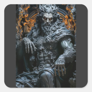 Hades God of the Underworld Square Sticker