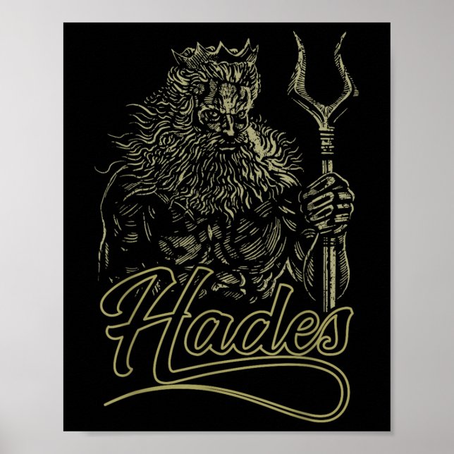 Hades Greek God _ Hero Costume Training God Of War Poster (Front)