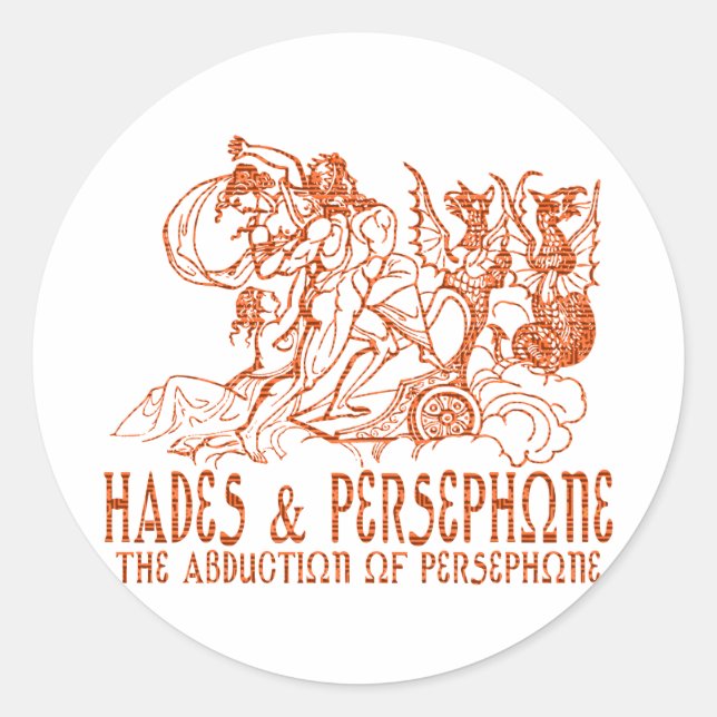 Hades & Persephone Classic Round Sticker (Front)