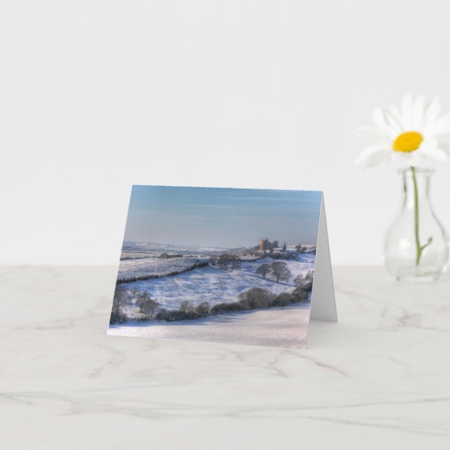Hadleigh Castle in the Snow Christmas Card (Small Plant)