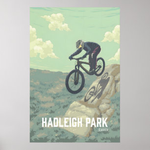 Hadleigh Park Mountain Biking Travel Poster