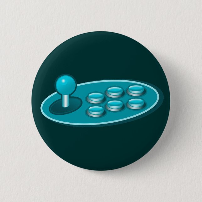 Hadouken Gamer Fightstick 2 Inch Round Button (Front)