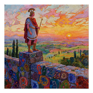 Hadrian surveys his empire poster