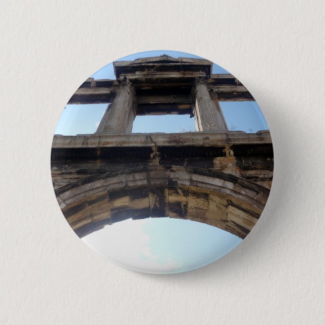 hadrian's arch 2 inch round button (Front)