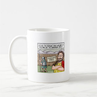 Hadrian's fence coffee mug