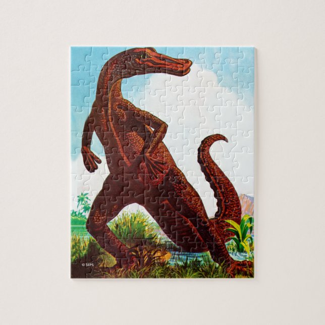 Hadrosaurus Dinosaur Jigsaw Puzzle (Vertical)