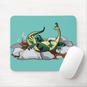 Hadrosaurus Relaxing In A Jacuzzi. Mouse Pad