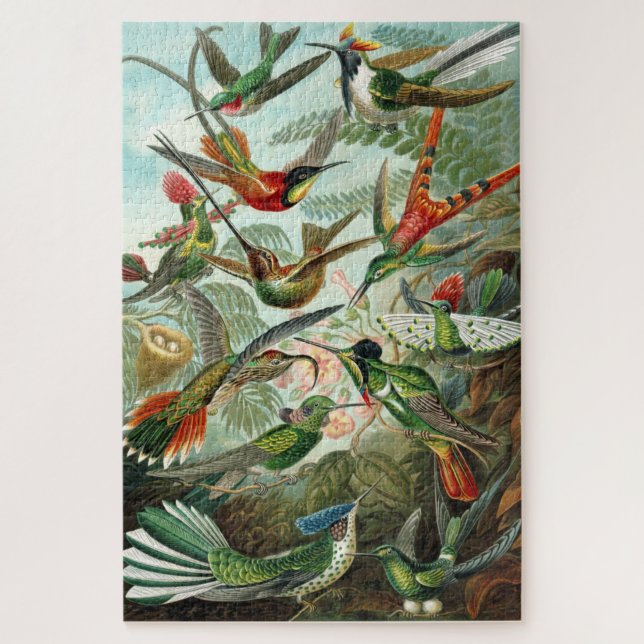 Haeckel Hummingbirds Puzzle (Vertical)