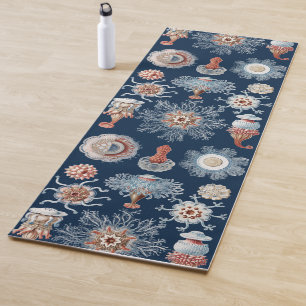 Haeckel Nature Art Siphonophorae Antique Print Yoga Mat