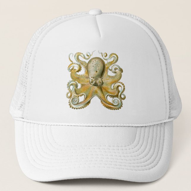Haeckel Octopus Trucker Hat (Front)