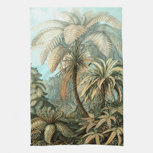 Haeckel Palm Trees Kitchen Towel (Vertical)
