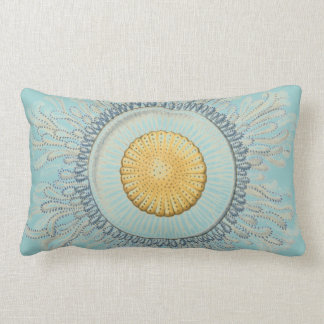 Haeckel vintage sea life lumbar pillow