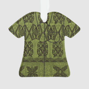 Haena Beach Hawaiian Primitive Tapa Aloha Shirt