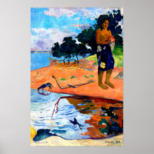 Haere Pape (1892) by Paul Gauguin Poster