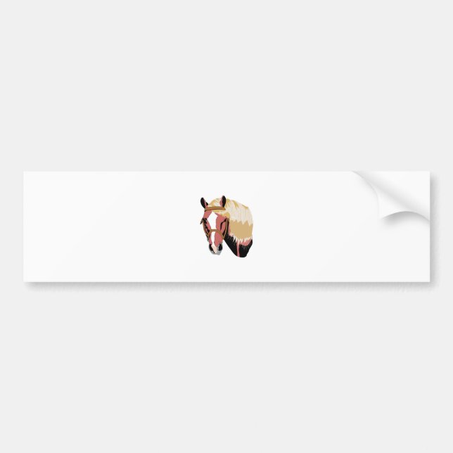 Haflinger Horse Bumper Sticker (Front)