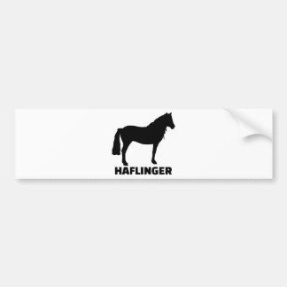 Haflinger horse bumper sticker