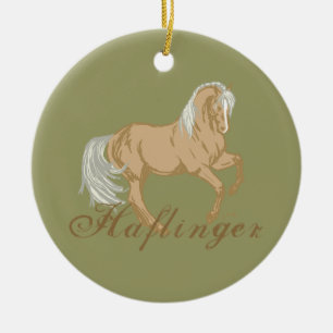 Haflinger Horse Ceramic Ornament