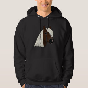 Haflinger Horse Head Cute Horse Rider Hoodie