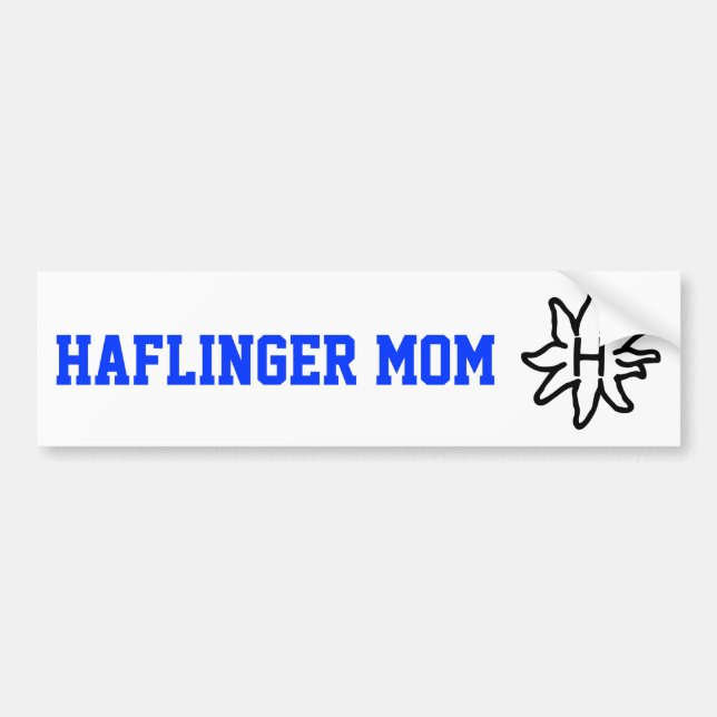 Haflinger Mom - Bumper Sticker (Front)