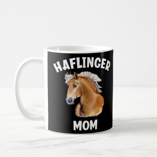 Haflinger Mom  Haflinger Horse  Coffee Mug (Left)