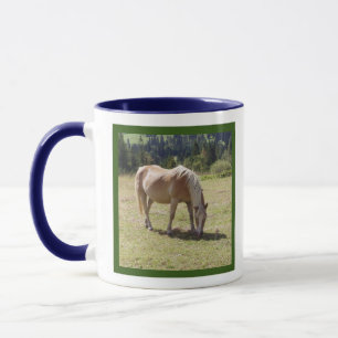 Haflinger Palomino Pony in Summer Pasture Photo Mug