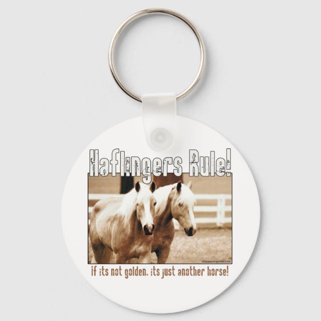 Haflingers Rule Keychain (Front)