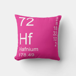Hafnium Throw Pillow