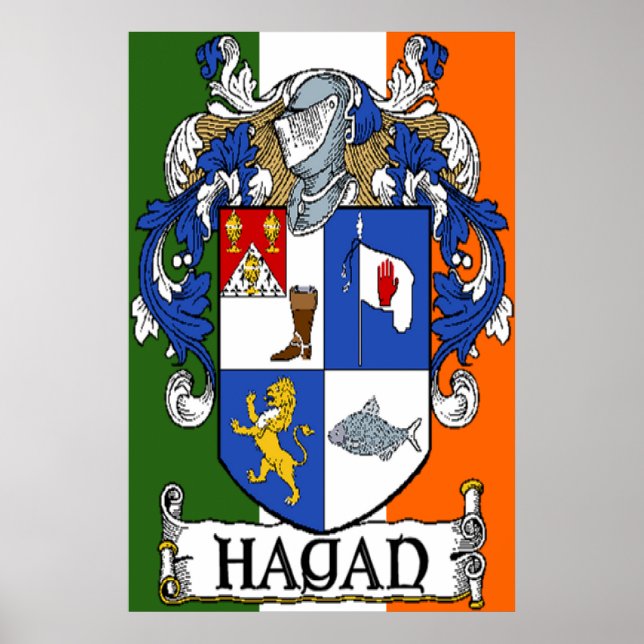 Hagan Coat of Arms Print (Front)