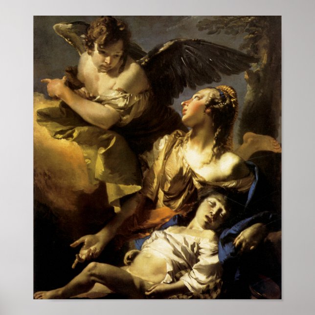 Hagar and Ismael in the Wilderness Poster (Front)