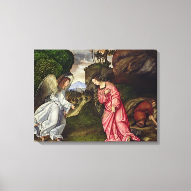 Hagar and the Angel Canvas Print (Front)