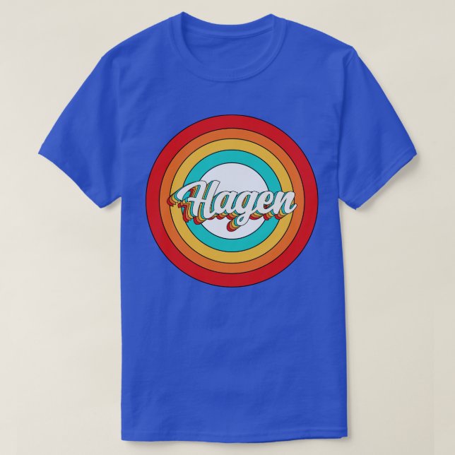 Hagen Name Shirt Vintage Hagen Circle (Design Front)