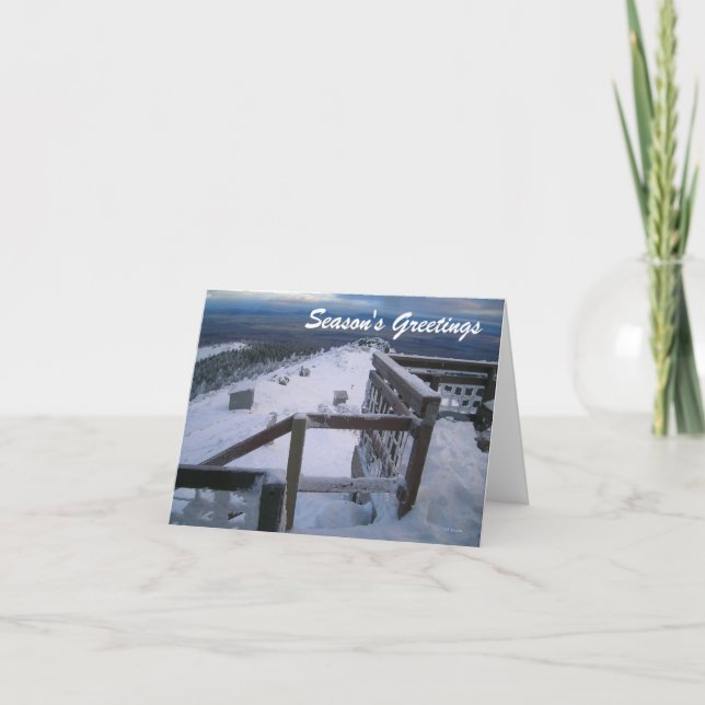Hager Mountain Fire Lookout Holiday Card (Front)