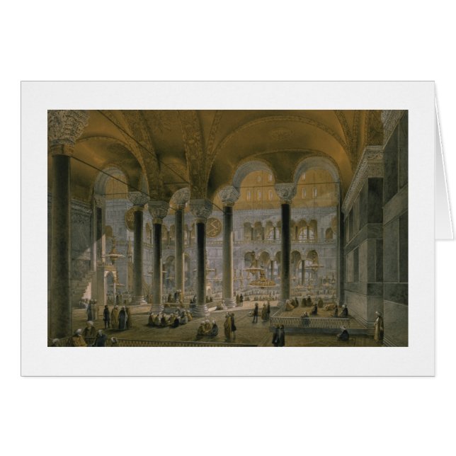 Haghia Sophia, plat 6 : la nef du nord, b gravé (Devant horizontal)