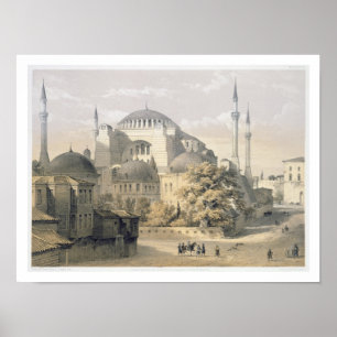 Haghia Sophia, plate 19: exterior view of the mosq Poster