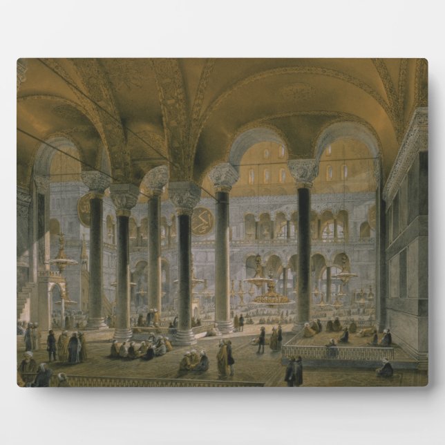 Haghia Sophia, plate 6: the north nave, engraved b Plaque (Front)