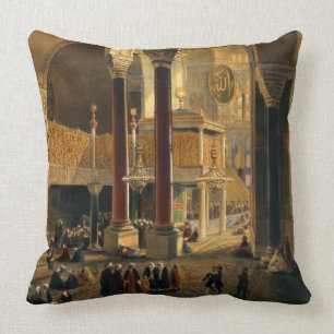 Haghia Sophia, plate 8: the Imperial Gallery and b Throw Pillow