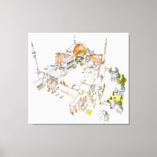 Hagia Sophia. Istambul Turquey. Canvas Print