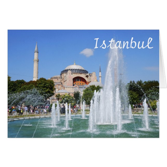 Hagia Sophia, Istanbul Grey Card (Devant horizontal)