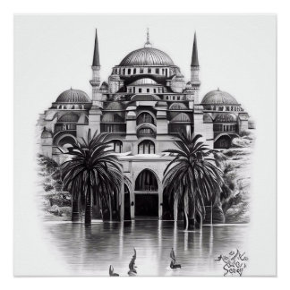 Hagia Sopya à Istanbul Affiche turque