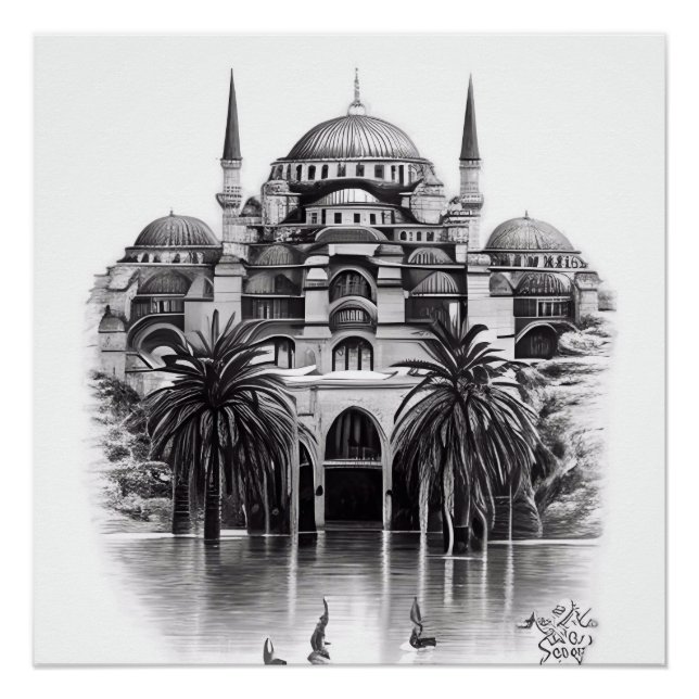 Hagia Sopya in Istanbul Turkey Poster (Front)