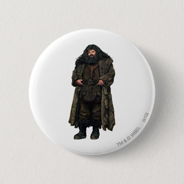 Hagrid 2 Inch Round Button (Front)