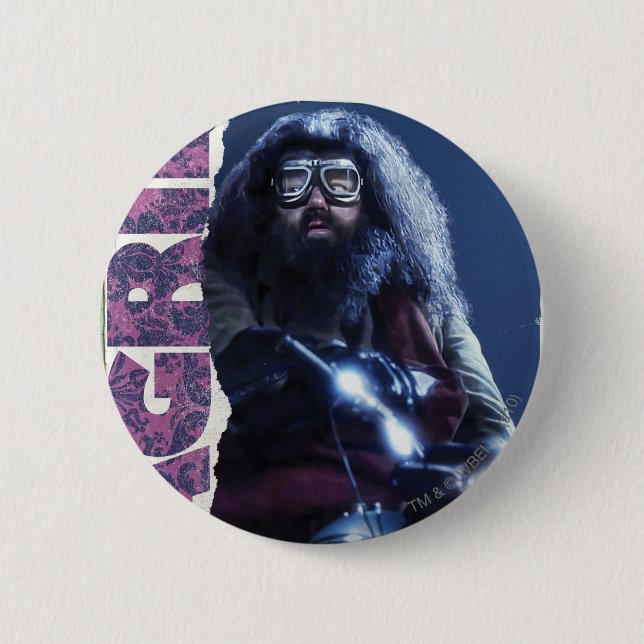 Hagrid 2 Inch Round Button (Front)