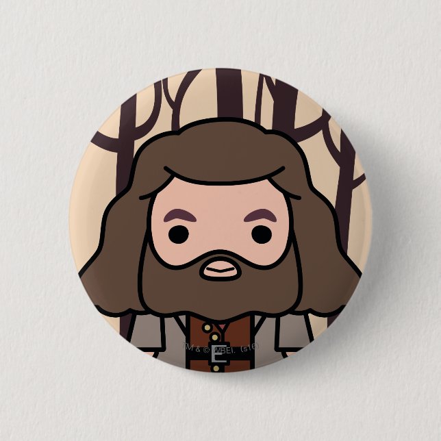 Hagrid Cartoon Character Art 2 Inch Round Button (Front)
