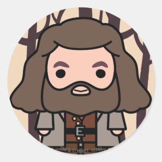 Hagrid Cartoon Character Art Classic Round Sticker