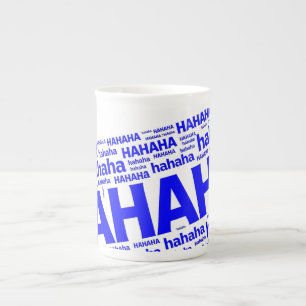 HAHAHA Funny Chaotic Laughter Bone China Mug