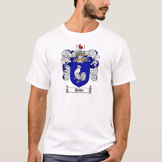 HAHN FAMILY CREST -  HAHN COAT OF ARMS T-Shirt (Front)