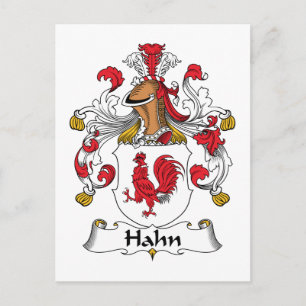 Hahn Family Crest Postcard